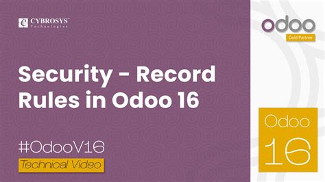 record rules in odoo 16|Security .
